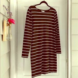 Black & White Striped Long Sleeve Basic H&M size M